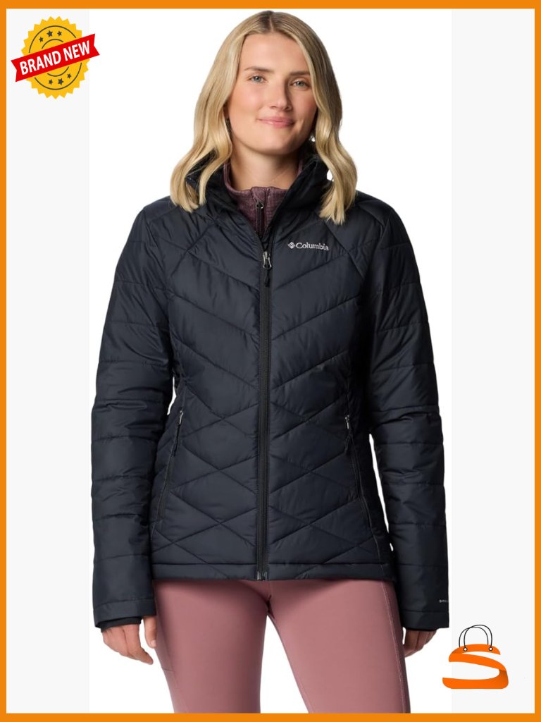 Women's Down Jacket With Omni-Heat Reflective Lining, Quilted Long Sleeve